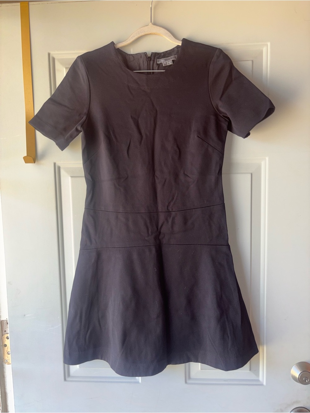 Vince black fit and flare mini dress size 6